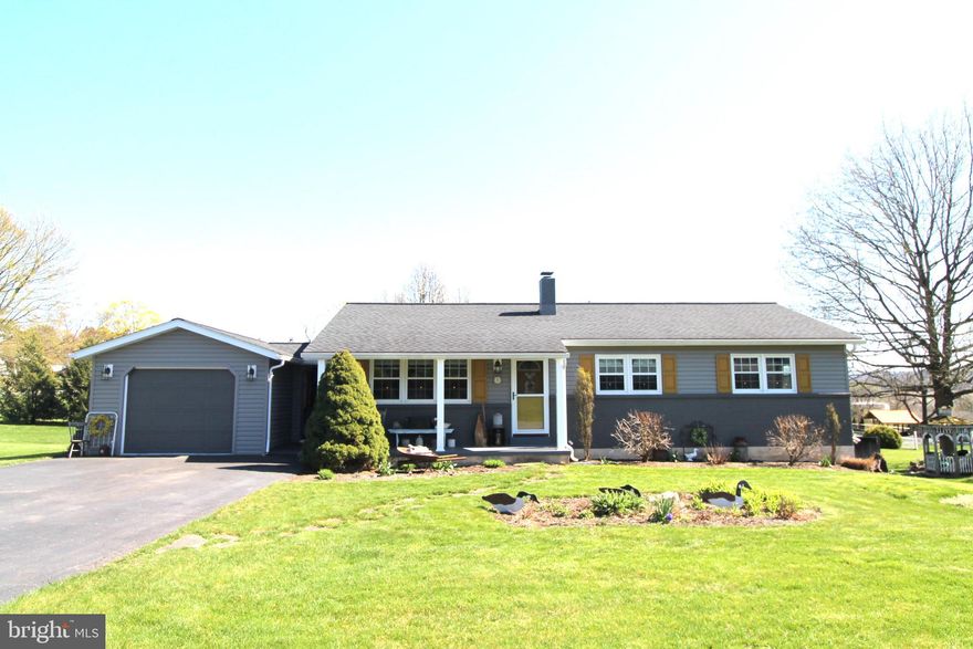 Check out this gorgeous ranch with 3 bedrooms and 1.5 baths featuring beautiful locally crafted hardwood floors. This home is in immaculate condition with updates throughout including windows, new siding, roofing, facia and soffit in the spring of 2016. The well pump was replaced in 2018 and the beautiful composite deck was added in 2020. The primary bedroom has an on-suite half bath while the other two bedrooms provide lots of natural light and storage space. The basement is finished and provides more space to relax, additional storage and a spacious laundry room. Enjoy the warming weather in the lovely sunroom or on the spacious back deck. Conveniently located close to shopping, restaurants, schools and only 30 minutes from State College!