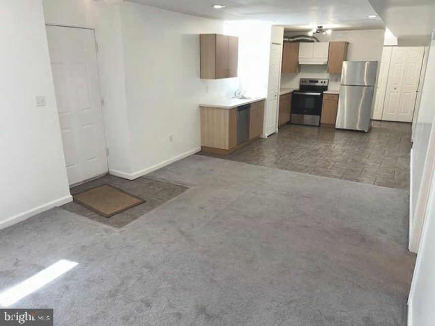 This Big, Basement apartment with 2 large bedrooms and  a full bathroom has plenty of room and storage with very nice updates.  Located in a nice detached home, you have your own parking in the driveway, your own private entrance and located in beautiful Catonsville which is close to everything!
Big eat-in modern kitchen has plenty of cabinet space.  Full size washer and dryer are located in your unit.
Come and take a visit and you will call it home!