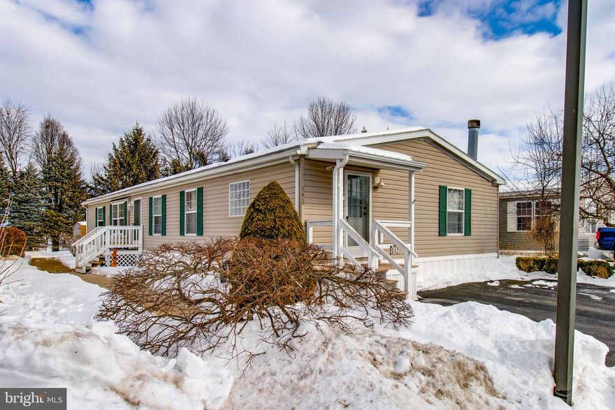 Welcome home to this well-maintained 3-bedroom, 2-full-bath manufactured home featuring over 1800 square feet with an open floor plan designed for comfortable everyday living. Enjoy cozy evenings by the wood-burning fireplace and appreciate peace of mind knowing the HVAC has been regularly serviced. The spacious kitchen anchors the home and comes equipped with an abundance of cabinetry and counter space, a new refrigerator and room for gathering. The primary bedroom offers plenty of space to unwind and boasts two closets along with easy access to en-suite bath and laundry. The home also includes a new washer and dryer for added convenience. Step outside to a brand-new deck and fresh landscaping—perfect for relaxing or entertaining. Two storage sheds provide extra space for tools and outdoor gear. With thoughtful updates and inviting indoor-outdoor spaces, this home is move-in ready and ready to be enjoyed. Furnishings are available, if desired. Ideal Ephrata location just steps away from Clay Elementary School.
