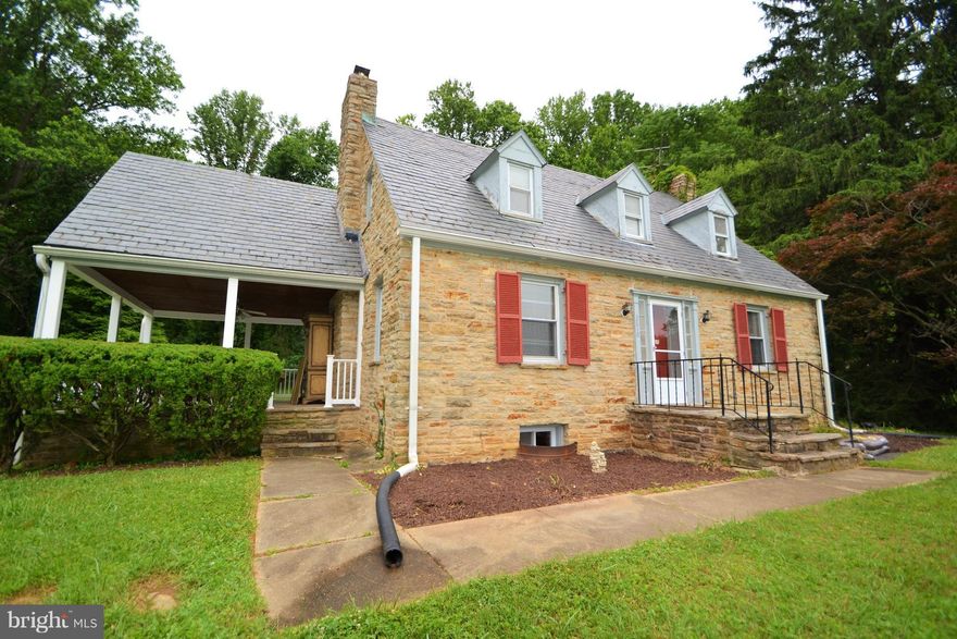 Step back in time to this unique, charming colonial located on 3.94 acres. 2 stunning stone fireplaces,original wide plank wood floors refinished throughout, freshly painted, Large bedrooms plus bonus walk in attic space, spacious dining room, peaceful covered stone porch with original french doors ,2 full baths, 1 car garage, ONE OF A KIND! Estate sale, sold as is..