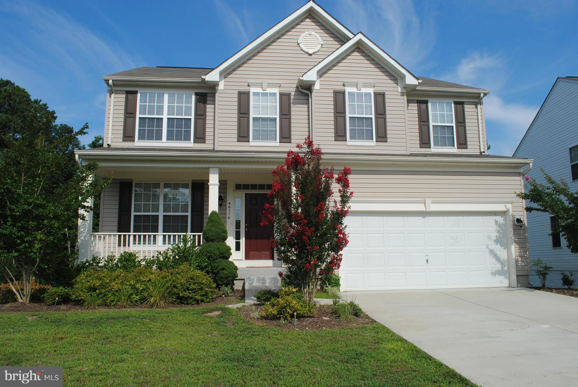 This is a beautiful home with 4 bedrooms 3 1/2 baths- very open and spacious, the basement is completely finished with an office that could be used as another bedroom and a wet bar nicely done. The backyard backs up to trees. Ready to move in!