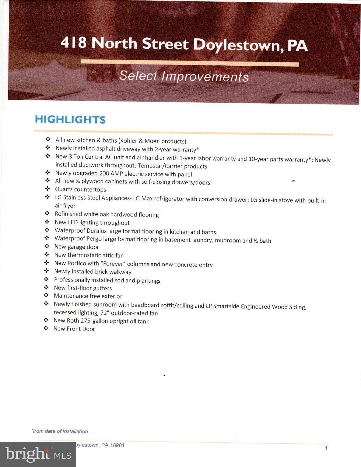 DOYLESTOWN BORO - Residential