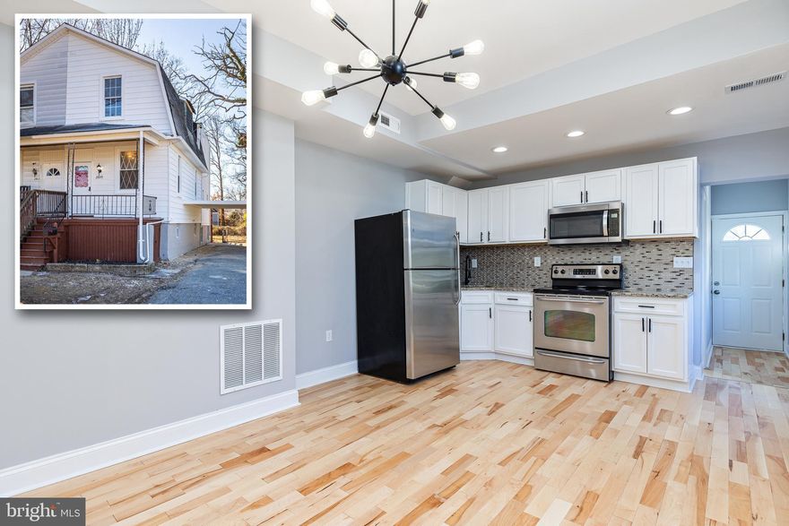 LUXURY FINISHES THROUGHOUT! Brand new full renovation on this beautiful Parkville home! The builder left not stone unturned on this one! NEW ROOF INSTALLED! Modern design is on full display in the home with a gorgeous kitchen and bathroom design! The home features 4 bedrooms 2 bathrooms plus a finished basement perfect for a home office or play area! The outside of the home features a covered parking pad, a rear deck and a fenced in backyard!  This will not last long come see it today!