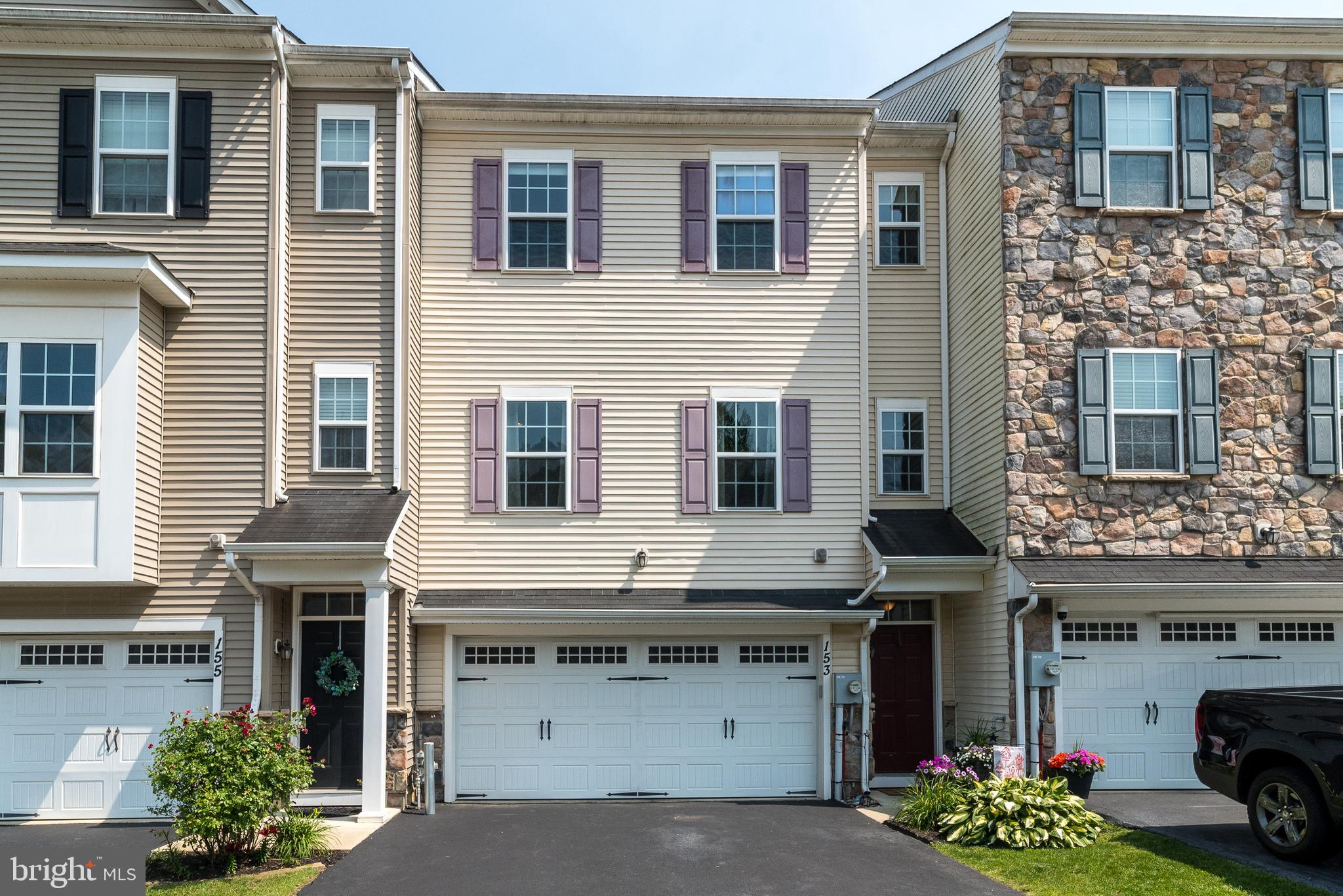 Welcome to 153 Carters Mill Road! A stunning 3 Bedroom, 3.5 Bath luxury Townhome tucked away in the highly sought-after Somerton Valley community! Perfectly situated on a premium lot backing to a serene wooded landscape, this beautifully upgraded home offers breathtaking panoramic views and an ideal blend of comfort, elegance, and functionality. Step inside to a spacious Foyer that opens to a bright, open-concept floor plan—perfect for both everyday living and entertaining. The main level features a luminous Living Room with a cozy Gas Fireplace framed by a stylish tile surround and hearth. The adjacent gourmet Kitchen is a chef’s dream, complete with 42-inch cabinets, quartz countertops, tile backsplash with under-cabinet lighting, a center island with seating, stainless steel appliances (including a new dishwasher, refrigerator, and disposal), and recessed lighting. A charming Dining Room with a board and batten accent wall opens to the Trex Deck, your perfect spot for morning coffee or relaxing evenings overlooking the trees. The main level also includes a convenient Powder Room with a pedestal sink. Upstairs, the Private Owner’s Suite is a peaceful retreat, featuring vaulted ceilings, a walk-in closet plus an additional double closet, and a spacious En-Suite Bath with a double vanity, tub/shower combo, separate commode area, and elegant rubbed bronze fixtures. 2 additional bedrooms, each with double closets and ceiling fans share a beautifully appointed Full Hall Bath. A 2nd floor Laundry area with washer, dryer, and shelving adds everyday convenience. The fully Finished lower level offers incredible versatility, with a Full Bathroom and walkout access to a stamped concrete Patio and fenced-in yard. Whether used as a home Office, Fitness Room, Playroom, or guest space, this area adapts to your lifestyle. The 2 car Garage includes a walk-in storage closet with built-ins, workbench, shelving, and a mini refrigerator. This exceptional home has been thoughtfully updated with key features including a new Aprilaire humidifier (2023), Trex deck (2021), water heater (2020), HVAC (2014), luxury vinyl flooring, Nest thermostat, recessed lighting, and upgraded commodes throughout. Gas heat and cooking enhance efficiency and comfort year-round. Residents of Somerton Valley enjoy ample guest parking, abundant green space, and a welcoming community atmosphere. The location is unbeatable! Close to major routes including the PA Turnpike (276), Routes 132, 1, and 95, and convenient to New Jersey, Center City Philadelphia, Septa regional rail and Amtrak stations, shopping, and parks. This tastefully designed and lovingly maintained home offers a seamless flow, beautiful natural surroundings, and outstanding space for entertaining! A rare opportunity to own this precious gem! A 1 year HSA Home Warranty included to the lucky Buyers!