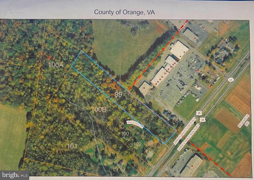 According to Orange County, this 7.36-acre wooded lot has three division rights, each of 2.4 acres. It's in a great location! Can be connected to town water according to Rapidan Service Authority.
186 feet of road frontage, according to the highway department.
Located past the Tractor Supply / Dollar General shopping center on the right. Sign up