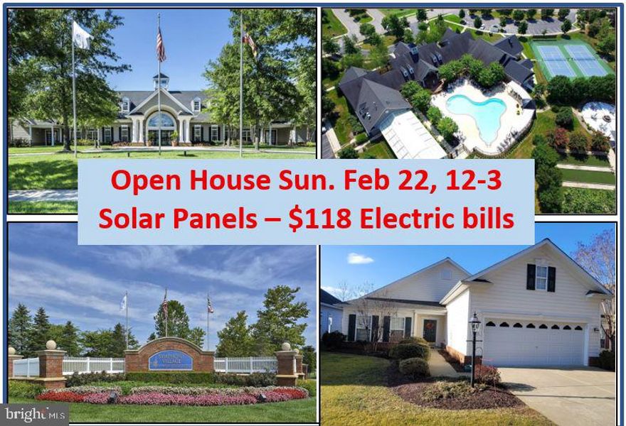 **OPEN HOUSE SUNDAY FEB 22, 12-3pm.** Enjoy having solar with super low $118 a month electric bills! Come fall in love with this amazing sought after 55+ community of Symphony Village with tons of amenities & activities. Wonderful location yet close to hospitals, doctors, shopping, restaurants, beaches, parks, boat ramps & more. Gorgeous 3BR, 2BA rancher with stunning hardwood floors and lots of upgrades. New roof only 3 years old! Original owner has taken meticulous care of his home. 9' ceilings, huge kitchen with corian counters, pantry, gas fireplace, relaxing back patio, sky basement with finished room for an office and storage area.  Great location within the community as it is situated on the outside edge and over looks woods in the front so very peaceful. Come get this wonderful home before its gone!! Priced to sell but owner will consider all reasonable offers.