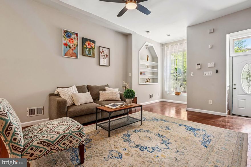 Welcome to 424 N Luzerne Ave beautiful house in Patterson Park awaiting its new owners. Step into this exceptionally wide and beautifully updated home, where historic charm meets modern comfort. From the inviting vestibule entrance to the exposed brick walls and gleaming cherry wood floors, every detail makes a lasting impression. Decorative arches add elegance, while the open-concept layout flows seamlessly from the spacious living area into a dining room and a large kitchen—perfect for entertaining.

The kitchen opens to a private backyard, and the seller is willing to convert it into a parking pad for added convenience.

Upstairs, you'll find two generously sized bedrooms, each with its own full bathroom. The rear bedroom offers access to a private porch, perfect for your morning coffee or unwinding at sunset.

The fully finished lower level adds versatility with a third bedroom, an office/den, and new carpeting throughout, making it ideal for guests, a home gym, or a workspace.

All this, just steps from vibrant Patterson Park, Johns Hopkins Hospital and major highways