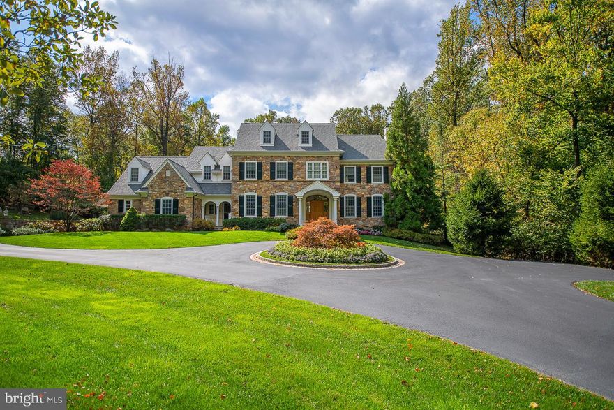 Welcome to 2050 Chautauqua Trail, a stunning estate home located in the top-ranked Tredyffrin-Easttown School District. This meticulously maintained property of exceptional quality and craftsmanship sits on 5 + acres of beautifully landscaped grounds. As you enter the long private drive, rows of magnificent trees welcome you home.  This house was designed to provide an elevated style of living both inside and outside during all four seasons.  The majestic entrance foyer offers an elliptical archway and a grand staircase.  The formal living room features a marble gas fireplace and large Anderson windows with a clear view of the Horseshoe trail that nestles the property.  The formal dining room offers custom crown molding, a butler's pantry with a wine cooler, wet bar, and china storage closet, providing the perfect place for holiday meals and large-scale dining events.  A commanding home office features custom built-in bookshelves, transom French doors, and a gas fireplace with views of the woods overlooking the 90 acres of conservatory behind the property. The richly appointed kitchen is the heart of the home and features gleaming granite countertops and an expansive center island, tile backsplash, and raised panel custom Goebel cabinetry with top of the line stainless steel appliances, a double oven, and two sinks. There is a separate breakfast area with an entrance to the rear slate patio, perfect for grilling or outside entertaining with an expansive private level yard. Off the kitchen is the family room with another floor to ceiling custom wood-paneled gas fireplace and a wall of windows highlighting the beauty of nature that surrounds you.  There is a screened-in porch that can easily be converted into a 3- season room right off the family room. Two tastefully designed powder rooms, a mudroom, a desk area, a pantry, and several storage closets, including a pristine three-1/2-car garage with a second back staircase to complete the first floor. The second floor is home to the sumptuous master suite which offers a custom Millwork and tray ceiling and a luxurious master bathroom featuring tile flooring, twin granite vanities, a spacious tiled shower with multiple body sprays, a separate dressing area, a Jacuzzi tub, and his and her walk-in closets. Four more large bedrooms, 2 with en-suite baths, and another full bath complete the upstairs. A laundry room and plenty of extra storage closets abound on the second floor. The lower level of the home encompasses the entire footprint of the house, and is unfinished, offering 11-foot ceilings.  This area is just waiting for you to design the space and put your own signature touches on this home.  Interior updates include classic double and triple crown moldings and custom finishes, curved railings, rounded and elliptical archways, glass transom windows over doorways, indoor surround sound speaker system, 2 80 gallon water tanks, solid wood doors, Holiday light package, and April Aire and countless other details all combine to create a wonderful indoor living space.  The home's transcendent exterior offers professionally maintained landscaping with stonewalls, a fabulous patio area, and beautiful views of the rear grounds including an irrigation system and 5 outside hose connections for ease of maintenance.  The perfect setting for outdoor entertaining, grilling, or just unwinding after a long day.  If you love to hike, bike, run, or garden or just be outdoors and relish your privacy, this is the place to call home. You can step right out onto the trail from your back door.  This is a rare opportunity to acquire a stunning estate property on a prime piece of land in a coveted location.  A home large enough for grand entertaining yet cozy enough for intimate dinners and relaxation. Located close to major shopping and corporate centers, National and State Parks walking trails, and trains leading directly to Philadelphia and beyond. You deserve this,  welcome home!