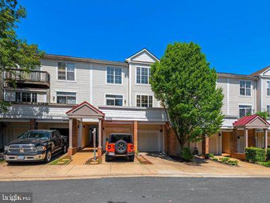 Fantastic 3 level Townhouse with 1 car garage.  Open floorplan.  Large family room with cozy gas fireplace.  Kitchen renovated in 2020 - New appliances, counters, fixtures, etc.  Sliding glass doors lead out to deck across the width of the property.  Two very spacious bedrooms upstairs.  Primary bedroom has hardwood floors, walk-in closet and dedicated full bathroom.  BR#2 has walk-in closet and dedicated full bathroom.  Powder room on main level off kitchen and family room.  HVAC system was recently replaced.  Full washer & dryer.  Great location in Ashburn Village - short walk to fitness center, pond, Giant grocery store and shops/restaurants.  Carpets professionally cleaned on 10/15/25.  Immaculate condition.  You will love this property.  Please call listing agent for instructions on how to apply.  Application requires proof of income and employment and will include a soft pull of applicant's credit.  Owner makes final decision on applications.