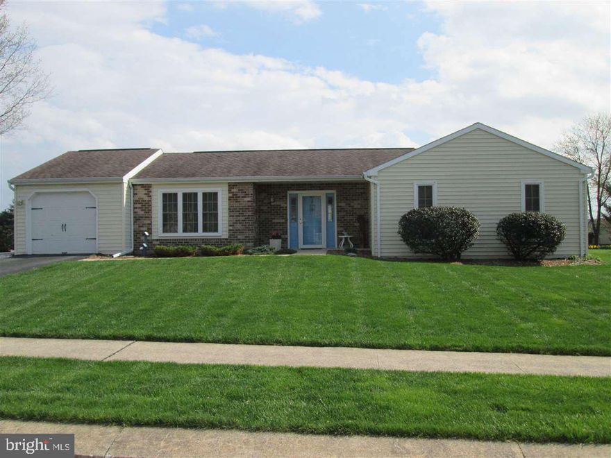 Solid built & well-maintained Rancher in Central Schools.  Great for first-time buyers or someone needing 1-floor living.  Wheelchair accessible.  2 large bdrms & an open KIT/dining area.  Large LR w/ cathedral ceiling.  1st flr laundry rm.  Huge unfinished BSMT for storage or future living space.  New 12x12 deck overlooking level yard.