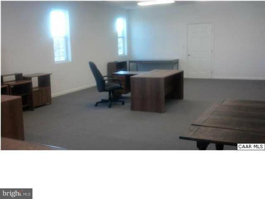 1287 N. Seminole Trail, Suite 240; $450 monthy. 775 sq ft, currently open (38' x 20.5'). Second floor with elevator option for easy access. Front of building with 5 large windows. Share utility costs. Shared bathrooms. Comcast/Xfinity available. Keyed mailbox on site. Illuminated signage (85" w x 16" h). Fronting on Rt. 29 with 19,000+ traffic count daily.