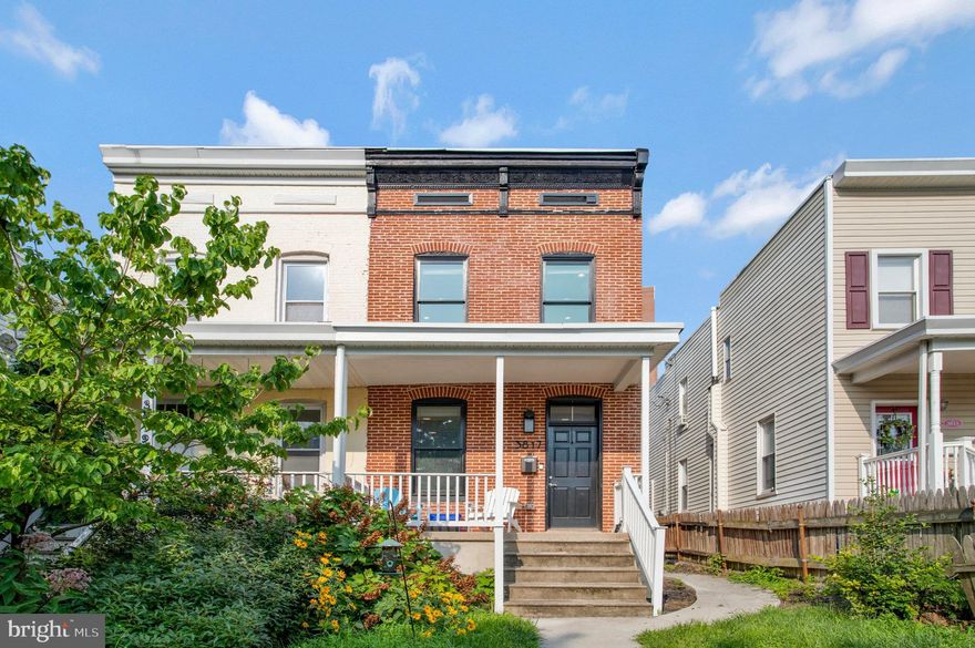 Currently negotiating 2 offers, no further showings permitted. Best and final offers must be in by 5pm 7/25/2023. Historic charm and modern amenities await you at this Hampden Historic District Stunner! Don't miss out on this amazing opportunity to own a piece of Charm City History and schedule your private tour today! Enjoy the covered porch entry as you step in the front door to and take in the beautiful coffered ceilings & recessed lighting in the living area, as the open floor plan flows into the dining area, which also features a half bath and laundry with full-sized, stacked appliances. At the rear of the home is the spectacular white kitchen with a large center island for meal prep and has room for seating. Stainless appliances, granite countertops, crown molding on the cabinets, and a stylish modern backsplash really make this kitchen special. A stained wood banister guides you to the second floor where you'll find the large primary bedroom with en suite full bath, 2 additional bedrooms and hallway full bath. The basement provides additional storage, and you'll find privacy in the fully fenced back yard. Worried about parking? No need! This home comes with its own private parking space through the back yard gate, and there's tons of parking up and down Hickory Avenue as well. Close to Johns Hopkins University and within just a few blocks in any direction you'll find a plethora of dining and entertainment options, Verizon Fios & Xfinity both available. Welcome home!