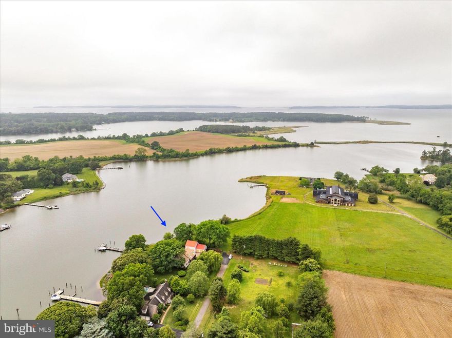 Welcome to 257 Bulle Rock Drive, a marvelous waterfront respite on Grove Creek, just off of the expansive Chester River. Situated on 1.73+/- acres this cozy traditional Raskob brick Cape Cod home, detached 4 car garage/shop with living quarters above, and dock with 8' water depth is a rare find! This is the perfect situation for full time or second home living. This special property offers unmatched natural beauty, awesome location, and the opportunity to experience multiple recreational activities, including sailing, power boating, watersports, fishing and crabbing. The improvements have been well maintained with multiple upgrades. Features include an updated kitchen, fireplaces, sun porch overlooking the water, wood and tile floors, beamed loft, dry basement, expansive deck, in-law living quarters and much more! The property has ample room for a garden, kids sports, and perhaps a pool! Located on the outskirts of Centerville, Maryland which is accessible to Route 301, Annapolis, and all points on the Eastern Shore!