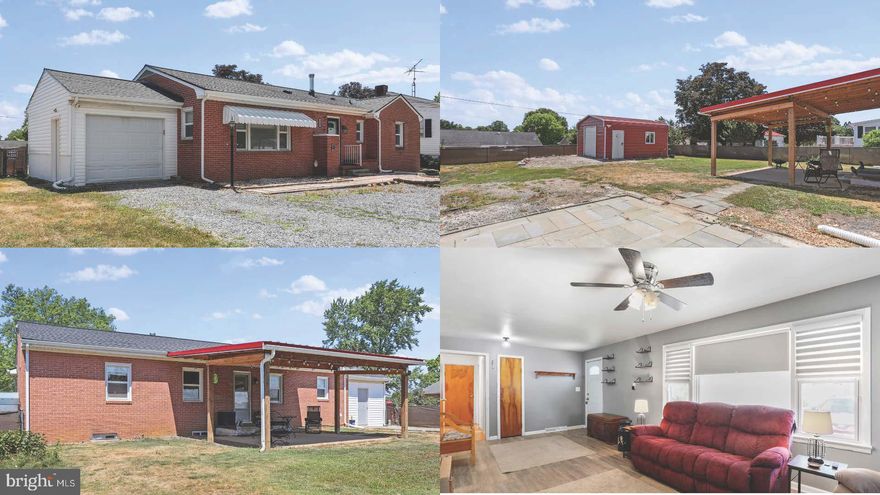 This beautifully maintained, one-level home on almost a quarter of an acre with no HOA has a tremendous amount to offer! In the last two years, there have been extensive updates from top to bottom, literally. The exterior of the home has a two-year old, 50-year roof with a transferable warranty, new gutters, and downspouts with extensions. An electric heat pump was added in 2022, as well as a new outdoor HVAC unit with smart thermostat. The oil tank was replaced in 2023 and is setup to turn on as backup heat when the outdoor temperate reaches a cold, 35 degrees. In 2022, a radon mitigation system was installed along with new windows in the basement.  A new front door was installed in 2022, along with several interior and exterior lights being updated. In 2024, the attached garage was entirely remodeled and myQ Smart Garage technology was installed. You can open the garage door using an app on your phone! The entire home has been painted within the last two years. There were updates made to the kitchen, such as new countertops, backsplash, sink, faucet, flooring, and more! Custom window blinds were installed between 2022 and 20223, as well as updating the washer/dryer hookups and washer/dryer themselves. While those appliances are currently located on the main level, there is a spot for them in the basement should you wish to relocate them. The living room offers updated flooring and a lovely coffee bar. There are various other updates throughout the main level and basement. The covered patio is another incredible feature in the fenced in backyard with Smart Govee Patio Lights as a bonus! Also, there is a detached 18 X 20 shop with a garage bay, side entrance, and bathroom for someone with a passion for vehicles, in need of a workshop, or simply another place to hang out! This home is less than five minutes from WVU Medicine Berkeley Medical Center, I81, restaurants, retail businesses, and only 17 minutes from Shepherdstown. Schedule your tour today and start planning how you can make this home your own!