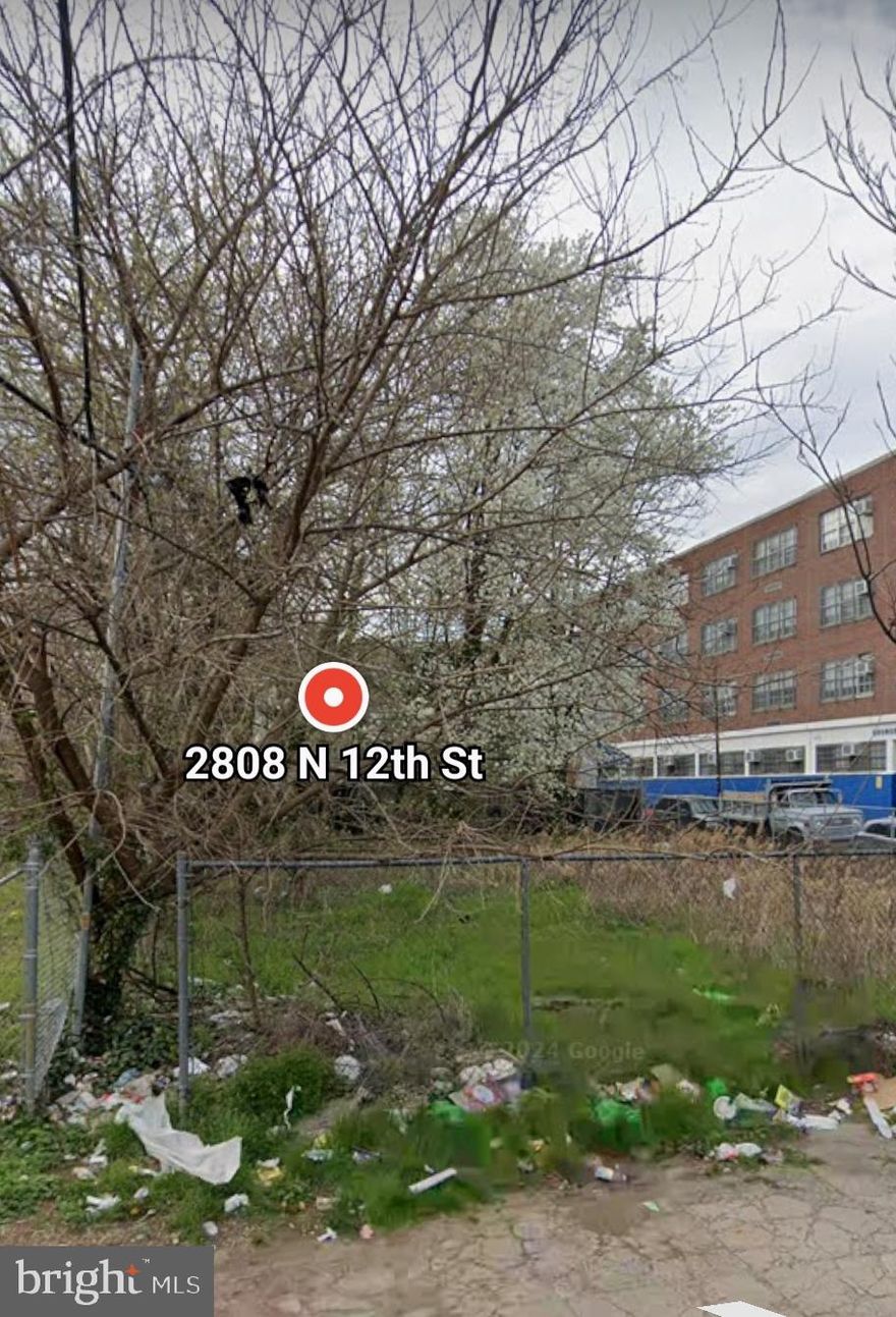 Large 18x83 RM1 (1490 sq ft, zoned for multi family). Rm1 Zoning and lot size should allow 4 units by right, check with your zoning professional, sold as is. This end of row lot is located around the corner from 12th and Lehigh and Glenwood ave and a large development  project  at 2900 block of N Broad st where a $162 million dollar multi family project is possibly taking place at North Philadelphia's Amtrak station which is being called North Philadelphia holy grail .  Drive by.
