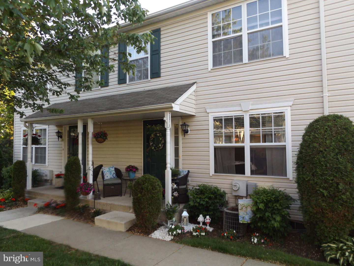 Beautiful unit Townhouse Backing to woods Large LR with Crown molding New wall to wall carpet in LR opens to Dining room w/ Hardwood floors and slider to courtyard.Dining room opens to Gslley kitchen with hardwood floors, light oak cabinets & Granite counter top ,newer stainless appliances,DW Range & Refrigerator.Full finished basement. All new wall to wall on second floor.Master Br with walk in closet Master bathroom with access to 2nd Br. Immaculate Condition.