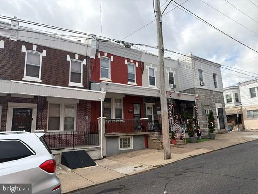 Charming 3-bedroom, 1-bath home located in the heart of West Philadelphia. This property features a spacious living area, full unfinished basement perfect for storage or future finishing, and a covered front porch ideal for relaxing. A great opportunity for homeowners or investors alike!