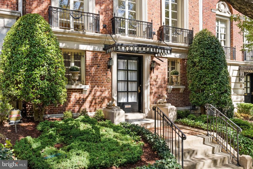 Built in 1910 by noted Washington builder Harry Wardman and designed by architect A.H. Beers, this Georgian-style townhouse offers a chance to own a piece of Kalorama’s history. Set on the south-facing side of Bancroft Place, the home retains many original details, including parquet floors, detailed moldings, and three working fireplaces.

The four-level layout reflects a traditional early 20th-century design: the street level provides entry and service spaces, with a separate one-bedroom suite that could be used for staff or guests.  The second floor was planned for entertaining and opens to a private patio, and the upper floors contain six bedrooms and three and a half baths, including a full third-floor suite.

Bancroft’s appeal lies not only in its architectural heritage but also in its proximity to the best of Washington. The neighborhood offers a quiet residential setting within easy reach of the Metro, downtown offices, and a wide selection of dining and cultural destinations. This home combines historic character with the convenience of city living in one of D.C.’s most established neighborhoods.