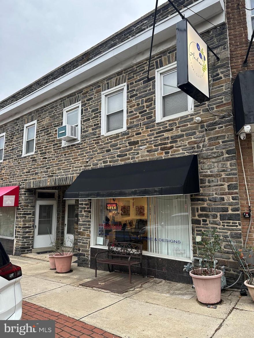 This property is being sold in as is condition. Great Location! Bala Cynwyd, Main Line Area. City Line Ave, St. Joe's College, PCOM College. Amazing potential opportunity!!!  Well kept building. Commercial mixed-use building with 1 commercial space, Nail Salon @ $1,300/month.  1 residential apartment space at $1,000/month, 100% rented.  Landlord pays for gas heat, water and trash. Also listed in 128 Bala and 163 Bala.