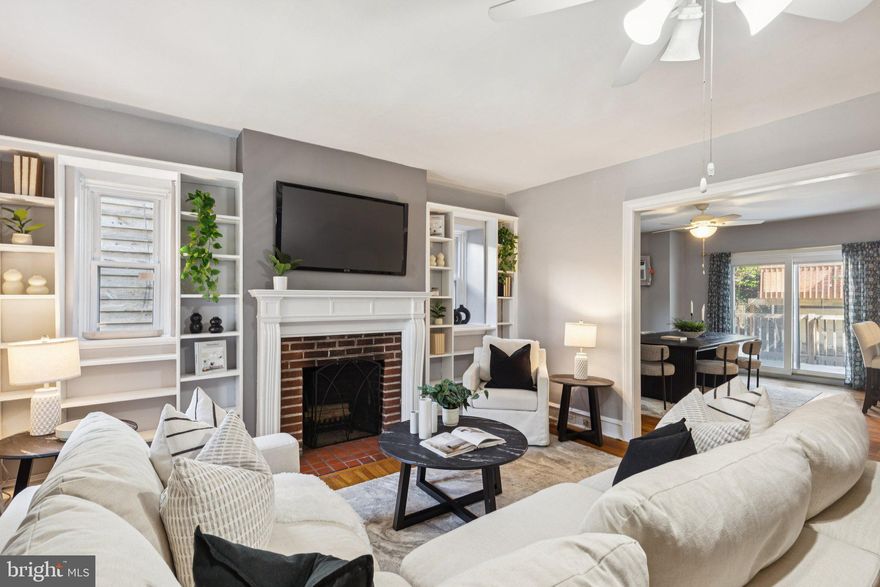 Welcome to 212 Idell Street, a welcoming stone home tucked away on a quiet, tree-lined street in Philadelphia’s desirable West Mount Airy neighborhood. As you enter from the front porch, you are greeted by a warm and inviting living room, where original hardwood floors and a classic fireplace are flanked by built-in bookcases, adding both character and functionality. The space flows seamlessly into the dining room, ideal for both everyday meals and entertaining guests..
Continue into the updated kitchen, featuring ample white shaker cabinetry and granite countertops to meet all your cooking and storage needs. Appliances have also been upgraded, including a Bosch dishwasher and a five-burner gas stove. From the dining room, sliding glass doors lead out to a rear deck, perfect for outdoor dining, gardening, or relaxing in your own private space.
On the second floor, you’ll find three well-sized bedrooms and a full bathroom. Each bedroom is filled with natural light and showcasing the home’s original oak hardwood flooring. The third floor is dedicated to a spacious primary suite, offering plenty of room to unwind along with a private ensuite full bathroom.
The home also features a partially finished basement, providing valuable additional living space along with a convenient half bath and plenty of room for storage.  You can also access your garage and rear parking through the basement.  Offering a perfect blend of charm, space, and neighborhood appeal, 212 Idell Street is ideally located near the Wissahickon woods, steps from the Carpenter Station train stop, walking distance to High Point for Coffee, Lovett library, Mount Airy playground, and much more. Schedule your tour today!