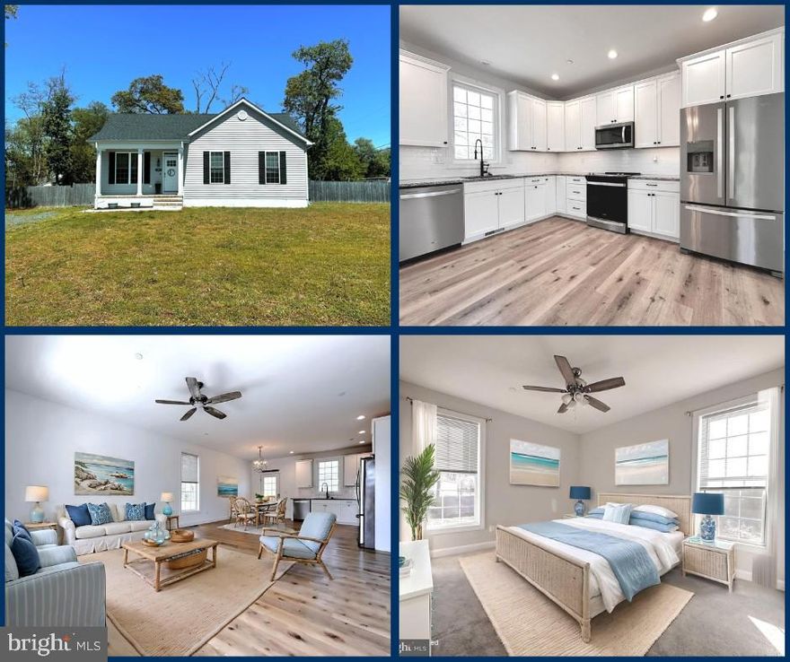 Experience the simple pleasures of one-level living in this stylish rancher on a spacious 1/2 acre corner lot. Built just four years ago!! From morning coffee on the front porch to sunset boat rides on the Chester River (just a couple blocks away!), this home is designed for comfort and convenience.  Step inside and you will see the well-designed open floor layout with beautiful LVP flooring, a sleek white kitchen boasting SS appliances and granite countertops, a spacious living room and an adjoining dining area adorned with tons of natural light. The sleeping zone features a primary bedroom with an ensuite bathroom. there's also two additional bedrooms with a shared full bathroom and a separate laundry room.  You’ll love the designer lighting, sun-drenched rooms, and the privacy of a fenced backyard.  Within close proximity to shopping, dining and the delights of downtown Chestertown... Easy access to Route 301...20 minutes to Delaware...30 minutes to Bay Bridge...Why wait to build when you can own this nearly new and perfectly priced home??  Some images have been virtually staged and digitally enhanced.