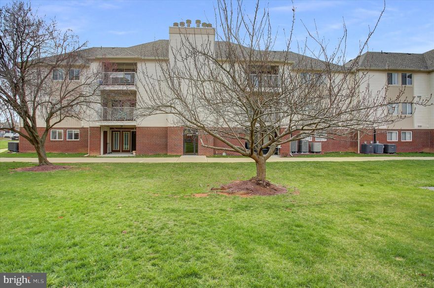 Welcome home to this freshly painted,  garden-style, handicapped accessible condo in the sought-after Old Farm community! This spacious 2-bedroom, 2-bathroom unit offers a perfect blend of comfort and convenience, featuring an open-concept living area and a private patio backing to open space,  ideal for morning coffee. The primary suite is a complete with a walk-in closet and private en-suite bath. Walk out to your private patio and enjoy the peace and quite of the spacious common grounds, with storage shed off of patio. Convenient neighborhood, walkability to groceries, restaurants, DD and other,  while  just minutes from Historic Downtown Frederick's vibrant dining and shopping scene. This prime location provides effortless access to major commuter routes including US-15, I-70, and I-270.  With assigned parking and water/sewer included in the low monthly HOA fee, this home is an exceptional opportunity for first-time buyers or those looking to downsize. Schedule your tour today and experience the best of Frederick living!