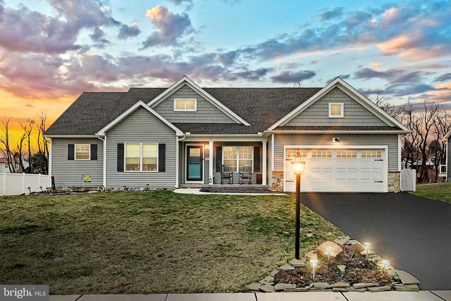 Nestled in the prestigious Oxford Estates, this exquisite ranch-style home, built in 2021, offers a harmonious blend of modern elegance and comfortable living. Spanning 2,116 square feet, this detached residence is designed for those who appreciate high-end features and an exclusive lifestyle. Step inside to discover a thoughtfully crafted layout that invites natural light to dance across the beautiful laminate plank flooring. The spacious main floor laundry adds convenience to your daily routine, while the full unfinished basement presents endless possibilities for customization-transform it into a personal gym, a home theater, or a creative studio. The exterior boasts charming vinyl siding, enhancing the home's curb appeal, while the generous 0.46-acre lot provides ample space for outdoor gatherings on the deck or serene moments of solitude. With an attached front-entry garage accommodating two vehicles and additional driveway space, parking is never a concern. Experience the tranquility of Oxford Estates, where luxury meets comfort. This home is not just a residence; it's a lifestyle choice, offering the perfect backdrop for creating cherished memories. Embrace the opportunity to make this exceptional property your own and enjoy the sophisticated living it has to offer.