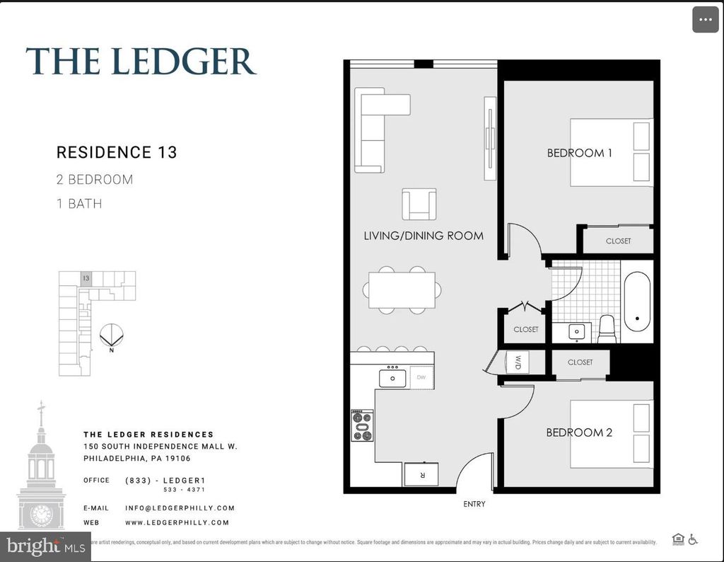 Photo of 150 S Independence Mall W #1013, PHILADELPHIA, PA 19106 (MLS # PAPH2540182)