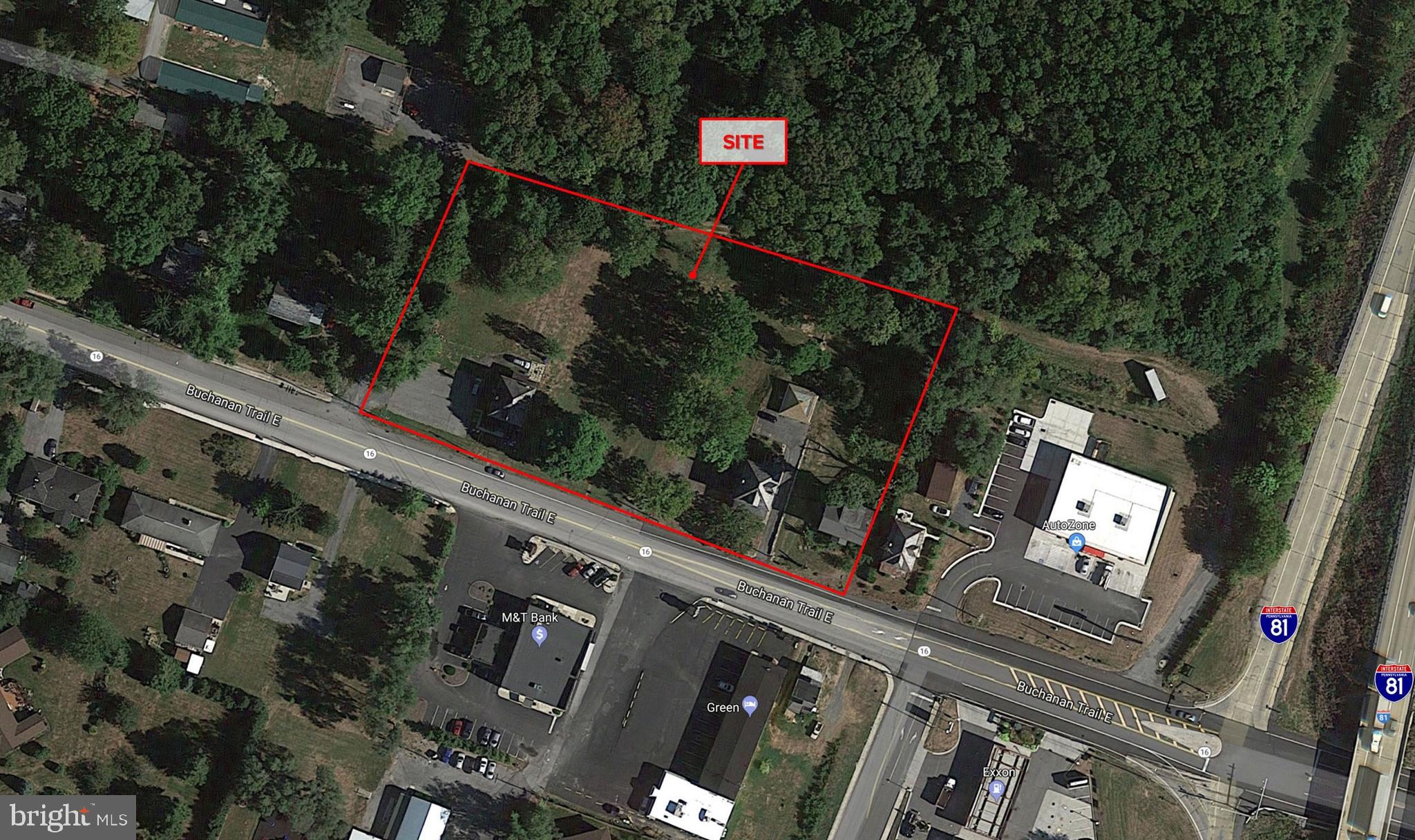 An outstanding opportunity to acquire approximately two acres of prime commercial land, ideally located on E. Baltimore Street just off Exit 5 of I-81 in Greencastle, Pennsylvania. This rapidly growing community is strategically positioned just 15 minutes from both Chambersburg and Hagerstown, offering excellent access to two major markets and a steady stream of regional traffic. The property comprises four contiguous parcels, creating a generous development site with exceptional visibility and convenient interstate access. Its location and layout make it well-suited for a wide range of commercial uses. Adding to its appeal, the site is adjacent to a proposed 288-unit market-rate apartment complex, promising increased foot traffic and long-term value growth. This is a rare opportunity to invest in a high-demand area with strong development potential and strategic location advantages. Whether you're an investor or developer, this site offers the visibility, accessibility, and community growth needed for lasting success.