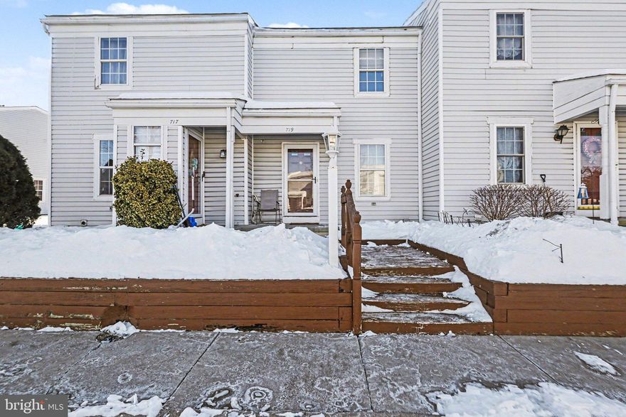 Location! No Shoveling! Instant equity! This 2 bedroom, 2.5 bathroom home in Walnut Villas boasts a great opportunity to buy, live, update, and realize the benefits of home ownership, as you make the home your own and build long-term equity. Priced below similar homes in the area to allow you that freedom & flexibility to update, as you see fit, not buying someone else's idea of design. Full basement offers laundry area, mechanicals, and a large space for storage, or finishing off for more livable space! Private rear deck for grilling, hanging out or relaxing. Covered front porch to protect deliveries from most weather. Condo Association handles exterior maintenance, lawn care, trash, snow removal.