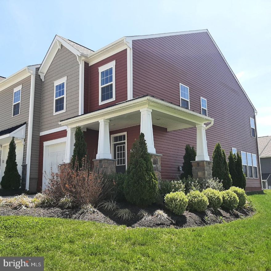 End Unit with Open Concept Kitchen w/large island, breakfast area and spacious family room. Owner's suite with tray ceiling, walk-in closet, dual vanity and separate tub & shower. Upper-level laundry. Scenic vistas provide a window on the world feel. Mountain views, walking distance to shopping, access to Springs Mills schools. Prime location, close to I-81, Route 11, I-70, just minutes from the Maryland line. HOA includes mowing, dog park, basketball & tennis courts, playground, gazebo and so much more!