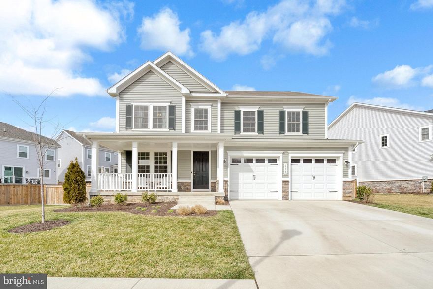 Open House Saturday 1-3pm. Why wait for new construction when you can have this move in ready beautiful Embrey Mill home. Come sit on the cozy  front porch with your morning coffee, waiving to neighbors or awaiting the school bus. As you enter you can’t help but notice the open light filled spaces. There is space up front flexible that could be used for office, formal area, dining, playroom, etc.  The large family room opens to the expansive kitchen island and chef’s paradise. This area creates the perfect flow for family gatherings, entertaining and making those memorable meals. Head upstairs to the wide open loft with endless possibilities. The primary sweet is roomy and connects to the spa-like bath. There are 3 more bedrooms and full bath along with upper level laundry that makes for convenient living. The finished lower level recreation room and storage areas offer an abundance of space. Great for game night, guests, exercise areas and all the extras. A beautiful backyard patio sets the stage for this fenced in oasis. Embrey Mill is one of the most sought after communities in Stafford, offering community pool, tot lots, sidewalks, convenience to commuter lots, I-95, military bases, shopping and restaurants.