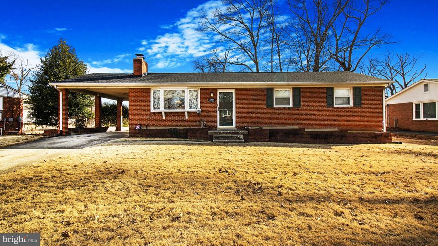 MOTIVATED SELLER! $10,000 seller help  with full price offer.
Home can be sold fully furnished with all electronics - negotiable. 
Beautifully updated rambler with carport in sought after Ramblewood.  Enter in the living room with hardwood flooring and wood burning fireplace. The completely remodeled kitchen overlooks the living room and dining room. Walk down the hall to 2 large bedrooms - can easily be converted back to a 3 bedroom home.  The master bath features a large jacuzzi soaking tub with mounted television to relax in after a hard days work. The lower level  is an entertainers delight featuring 4 televisions, wet bar and a full bath along with an extra closet under the steps. There is an oversized laundry room and extra storage room that completes the lower level.  The large level fenced in back yard is perfect to host all of your summer outings. Close to major commuter routes, Metro, Andrews Air Force Base, and National Harbor.