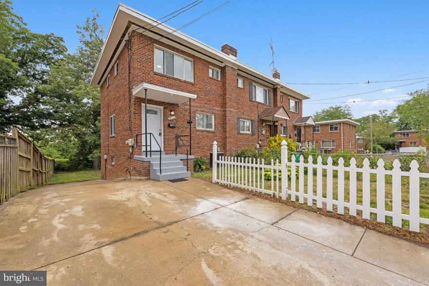 This newly renovated end unit townhome is conveniently situated minutes away from National Harbor, Washington, DC. and Alexandria, VA. This 3 bedroom 2 bathroom townhome features a new gourmet kitchen with all new stainless steel appliances and quartz countertops. Beautiful hard wood floors . The main level beams with natural sunlight and is perfect for hosting family and friends. The upper level provides 3 generous size bedrooms and a full bath, while the basement offers a  full bath, and a separate entrance—perfect for multi-generational families, or a potential rental unit. This home sits on a large lot, providing ample green space in the backyard and a private driveway for easy parking!!! Drive way will fit at least 4 cars and there is parking in front  the house.  offers due Tuesday 6-20-23 noon.  Seller has the right to accept a offer before.