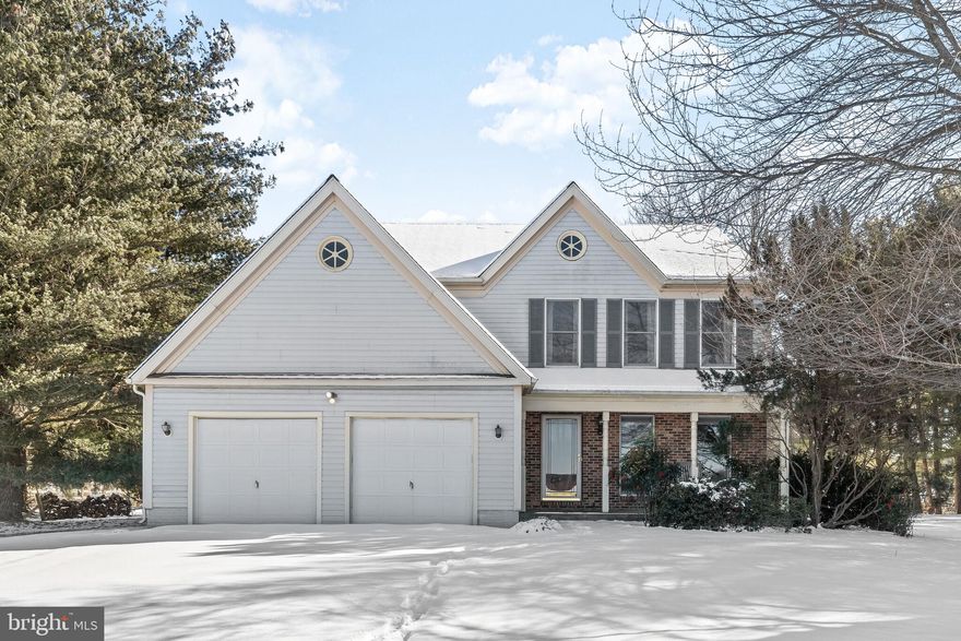 Custom built brick front home situated on nearly one acre of land with gorgeous views of farmland!
Boasting classic moldings, spacious rooms and first floor family room, this home offers charm and the perfect floor plan. The eat-in kitchen is well-equipped with ample cabinetry, a pantry, and a breakfast room with direct access to the deck. The family room, set off the kitchen, is highlighted by a cozy fireplace and provides additional access to the fenced-in backyard, creating an outdoor oasis. The main level is completed by a laundry room, powder room, and convenient garage access. Moving to the upper level, the primary bedroom is spacious and includes a dressing area, walk-in closet, and an en-suite full bath. Two additional bedrooms and another full bath round out the upper level. Improvements include new HVAC in 2023 and new carpet throughout the home! While the basement is currently unfinished, it offers plenty of storage space, allowing for future customization and potential expansion. Overall, this home combines classic charm with modern amenities, providing a comfortable and functional living space on a generous piece of property.
some photos have been virtually staged