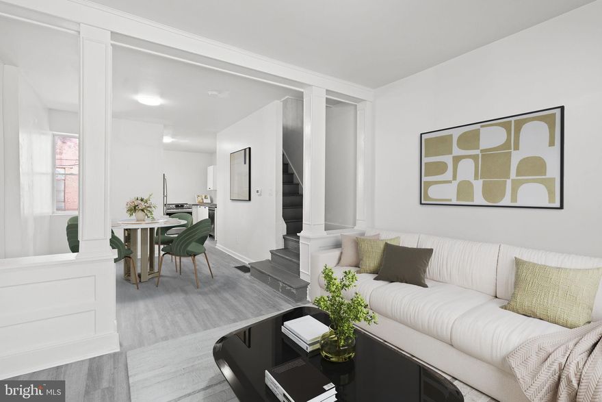 Updated 3 bedroom and 1 bathroom town-home now available! Upon arrival, you'll notice a sleek facade, front porch, well-kept block and an abundance of street parking on the exterior. From there, a traditional floor plan boasting all-natural light, modern kitchen, dining and living room combination on the main level. Next, 3 bedrooms, full bathroom and tons of closet space upstairs. And finally, a fenced in rear patio and clean unfinished basement perfect for entertaining friends and family! Could it get any better though? It does! This home also has a new roof, hot water heater, hvac, electric, plumbing, windows, flooring and appliances throughout. In addition, its near all the public transportation you need to make the commute a breeze so hurry and make your appointment today before it's too late!