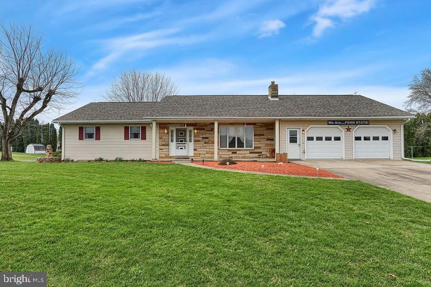 You know that beautiful well maintained ranch on the manicured .89 acre lot that you always admired when driving past?  It is on the market! 3 bedroom 1 and a half bath 2028 sf ranch home with attached over sized 2 car garage on .89 acre all level lot. Spacious rooms throughout with first floor laundry, large closets,  full basement, and a walk up attic.  Central air and HW baseboard heat. Two minutes to Rt 322 and close to all amenities.Call today before it is gone tomorrow!