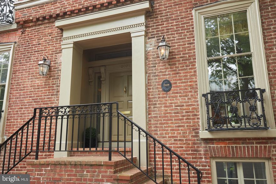 Yes, George Washington DID sleep here!  The oldest of Old Town s residences dating from 1749 is ready for its newest steward.  Detached, light-filled throughout and lovingly renovated for 2020 lifestyle, the John Dalton House will take your breath away with head-turning surprises!  Explore the enchantingly large garden on the 5,203 sqft landscaped lot with brick walkways, pergola with hammock, calm reading area next to the bubbling fountain and koi fish and the center lawn, site of many a party often made festive with a large tent.  Interior wonder continues with rich wood floors, tall ceilings and windows, exquisite woodwork and easy flow.  You will find this 3-bedroom, 3.5-bath, brick and sided residence has handsome formal rooms, bright sunroom, comfortable family room, chef s kitchen with breakfast bar, walk-out recreation room, workshop, wine closet and storage everywhere.  There is even a separately-metered, rentable apartment with kitchen (15'x5'), living space (11'x9'), bedroom (12'x11') and full bath.  Driveway parking for two cars!  The rich history continues with you . . .