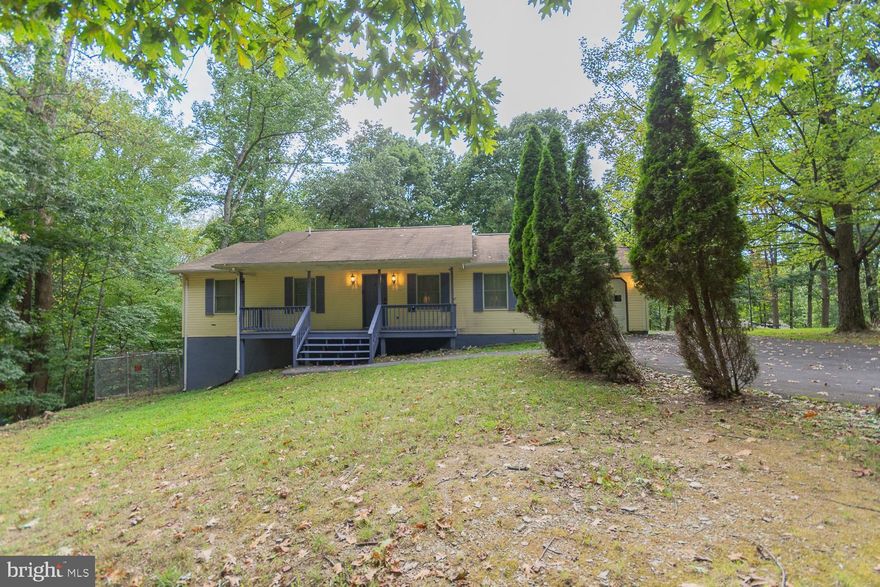 RENTAL! This great Rancher offers first floor primary bedroom, with adjoining bath. Separate Dining room for family get togethers. 1344 finished sq ft on the main level with an additional 900 mostly finished lower walkout level. The lower level offers a nice family room, large den, other space and a full finished bath with a jetted tub. Enjoy quiet evenings from either the front porch or rear deck. Home is in a great location for Loudoun County commuters. Only minutes to the Virginia Line. Due at signing is first month's rent of $1800. plus an $1800. security deposit. NO PETS OR SMOKING ALLOWED.