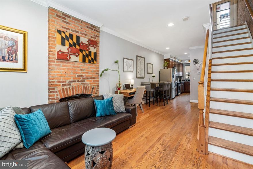 $4,000 towards closing costs if ratified by November 15th!!  What more could you want out of this Canton classic?   2 bedrooms with private baths, powder room on main level, hardwoods throughout, beautifully renovated bathrooms and kitchens, including granite and custom tile work, newly painted rooftop deck (hall entrance, not off bedroom) with killer views!  8 foot basement, that could double as extra living space, bedroom, office, gym, theatre, or playroom.  And all this only 3 short blocks from Canton Square or Patterson Park.   Make your appointment today!!