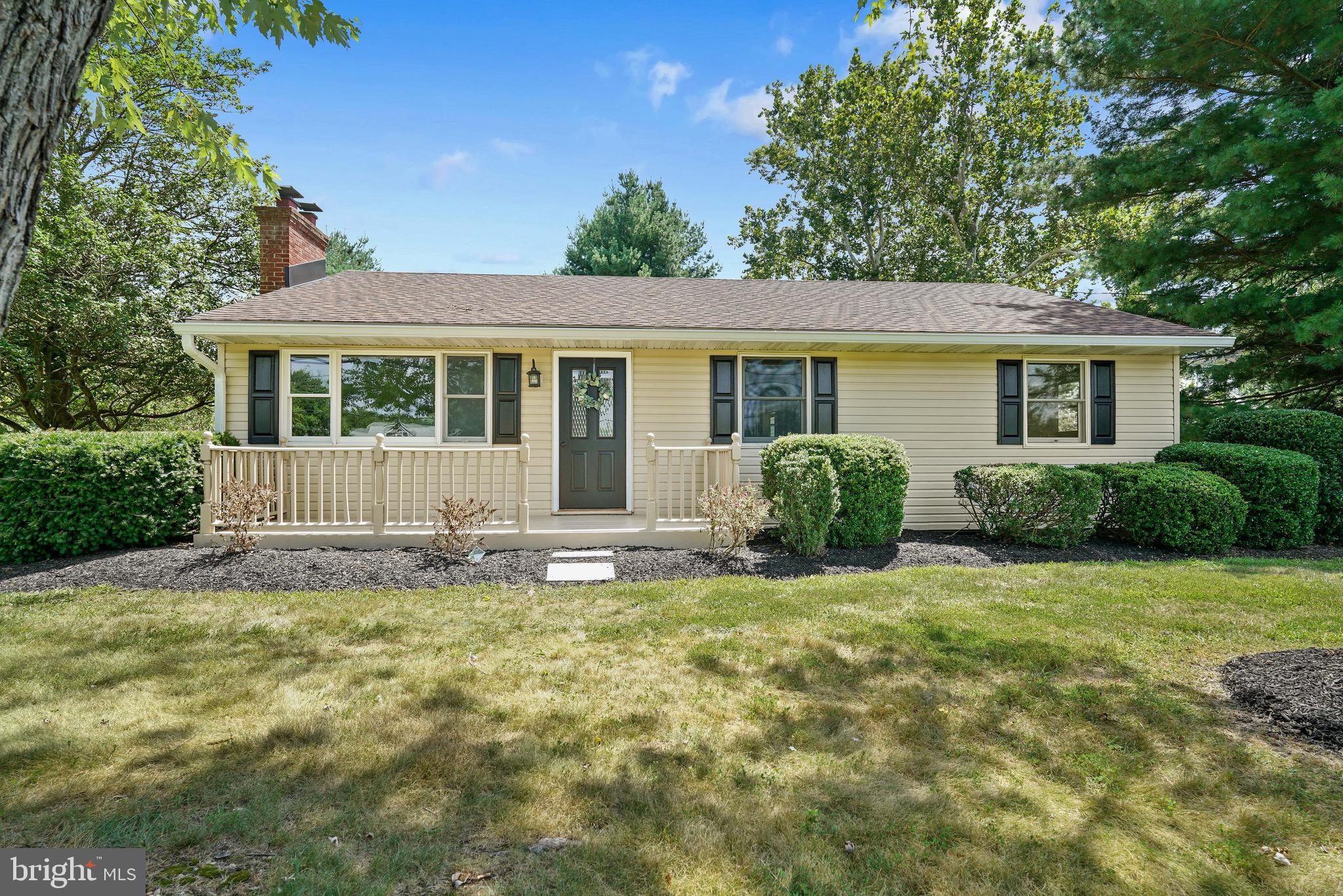 Discover this charming three-bedroom, two-bath rancher nestled on a spacious corner lot. The home boasts beautifully refinished wood floors throughout, adding and timeless appeal. The updated kitchen modern appliances and stylish finishes, perfect family meals and. Enjoy two living areas, each anchored by a cozy fireplace and a wood stove, creating the perfect ambiance for relaxing evenings. The large unfinished basement offers excellent potential for additional space or storage. The attached two-car garage provides convenient parking and extra utility. Rear fenced yard offers privacy and security, making this residence an ideal place to call home. Updates include a new heat pump, french drain system installed in basement, new countertops and stainless steel appliances in kitchen, updated bathroom, refinished hardwoods and new carpet. Don’t miss your chance—schedule a showing today!