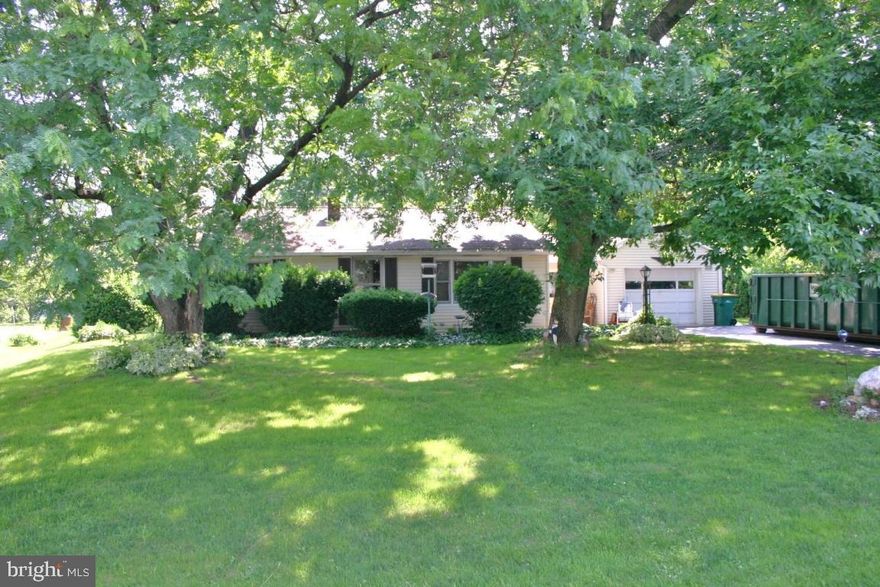 This ranch home features central air, newer roof, newer furnace, attached garage all on a beautiful .74 acre lot. Room in basement could easily make an additional bedroom - dry basement. All appliances including washer and dryer to convey.