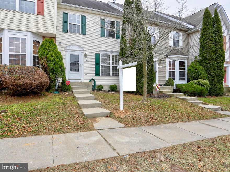 Beautiful 4 BR 2 Full & 2 Half BA Townhouse with open floor plan. Entire home has been repainted with new carpet & flooring in kitchen. Home features a large deck,  fenced in backyard with a fully finished basement including a bonus room that can be used as a 5th bedroom. New HVAC in 2017 , Water Heater is 3 years old. This great home is located in the wonderful subdivision of Reisterstown Village within 2 minutes access of 795. Don't miss out on this opportunity!