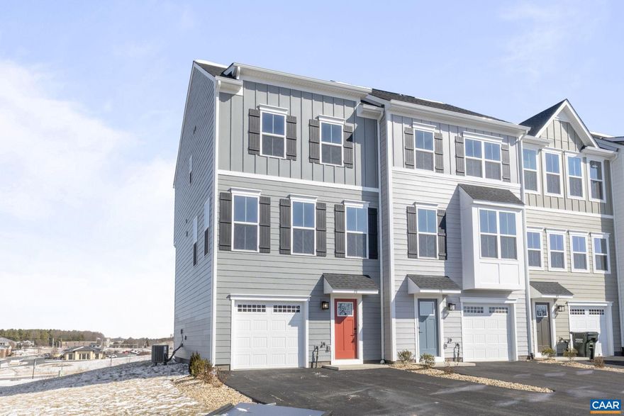 End Unit Town home built by Ryan Homes in Beautiful Myers Corner located in the heart of Fishersville - convenient to Augusta Medical and shopping. Gorgeous open floor plan includes upgraded flooring, spacious owner's suite, 1 car garage, finished terrace level, walk in closet and 10x16 deck. Gourmet kitchen with loads of upgrades including Quartz counters and stainless-steel appliances. Enjoy easy access to 250, 64 & 81, just one mile to Augusta Health, incredible mountain views & NO YARD WORK! This home features an open concept design with a 1-car garage Luxury vinyl plank flooring, spacious owner's suite with private bath & walk-in closet and 10x16 Trex deck overlooking a massive backyard & backing to mature wooded tree line! Enjoy a gourmet kitchen with upgraded cabinetry, spacious kitchen island, quartz counters & stainless kitchen appliances.,Granite Counter,Maple Cabinets