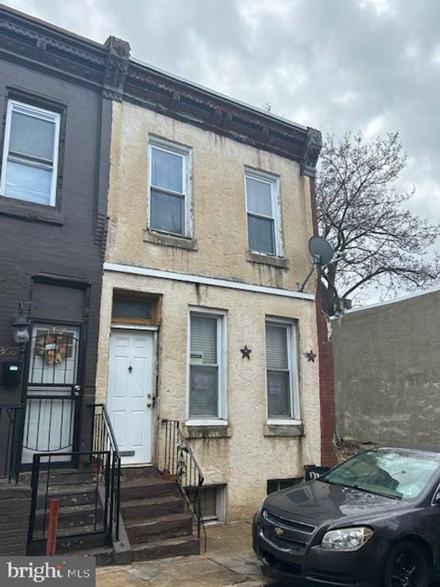 This is a fixer-upper, located close to Temple University campus.  The area is busy with renovation projects noted throughout.  If you're looking to flip or add to your rental portfolio, don't pass on this one.  Priced to allow for instant equity once some repairs and updating is completed. Come take a look and be sure to bring a flashlight.  No utilities are present.