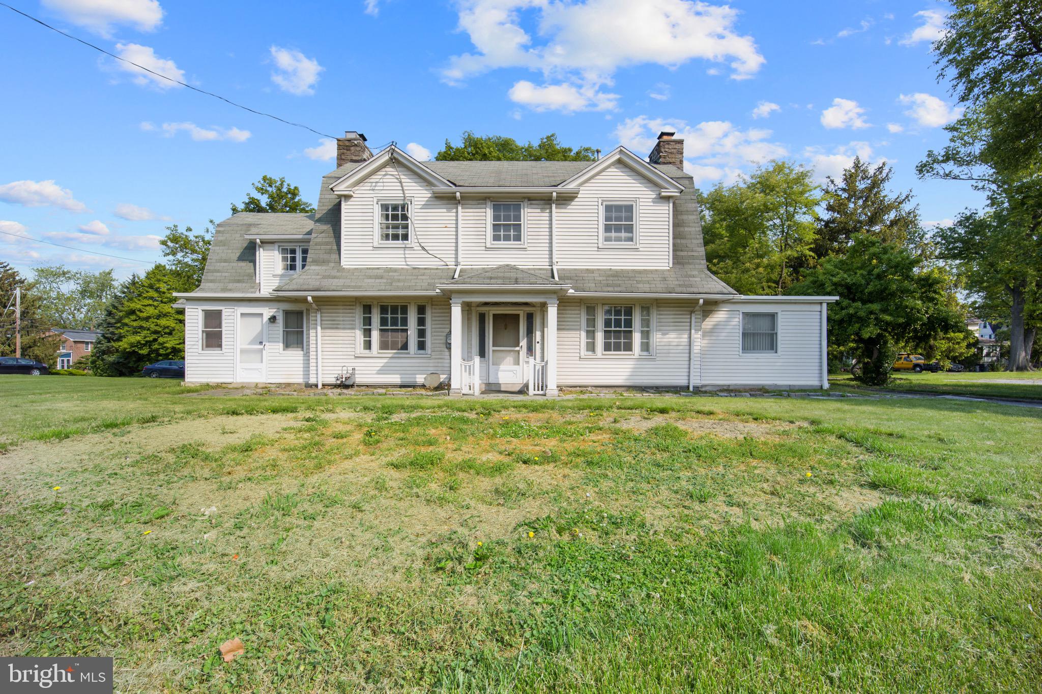 Welcome to 119 W Chester Pike in Ridley Park Borough. This home is part of the Historic District and sits on .65 acres featuring 4 bedrooms, 1.1 bathrooms, large 3 car detached garage and tons of potential! Enter the front door into the spacious living with wood fireplace, to your right is a bright room that could be used as a den or office and to your left is the formal dining room, bonus room with exterior access and kitchen area. Easily access the full basement, powder room, additional staircase to the second floor and backyard from the kitchen. Upstairs you will find 4 large bedrooms and full hallway bathroom. Outside you will find the detached 3 car garage and additional pad for parking. Can't beat this location - close to 95, 476 and downtown Ridley Park. Please visit the Ridley Park Borough H.A.R.B. website for more info on the Historical District, property is being sold as-is.