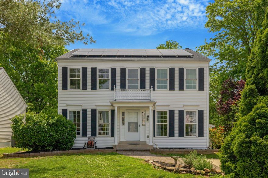 Welcome to this cozy Franklin model, offering an impressive 2,654 square feet of finished living space spread across three levels. Freshly painted throughout, this home features new padding and plush carpeting in both the upper and lower levels, creating a warm and inviting atmosphere. Ideally situated on a private, .11-acre lot adjacent to a beautifully treed common area, you’ll find a large rear deck with steps leading to the flat backyard complete with a prepared vegetable garden bed. There's also a spacious shed for added storage. The property boasts a newer roof equipped with a built-in solar panel system, ensuring efficiency and sustainability.

As you approach, a welcoming front stoop greets you with a charming, covered portico entryway and decorative column details. The expanded driveway pad provides convenient off-street parking for two vehicles. With easy access to Route 7, Route 28, and the Dulles Toll Road, you'll be just a short distance from shopping, restaurants, and Dulles International Airport.

Step inside to a sunny center hall foyer adorned with chair rail and wainscoting, illuminated by new lighting. The tongue-in-groove hardwood floors flow gracefully throughout most of the main level. You will find a formal living room that connects seamlessly to the family room, along with a formal dining room featuring chair rail and wainscot finishing.

For added convenience, there’s a pantry and coat closet located between the dining room and kitchen. The refreshed galley-style kitchen, which opens to the casual dining area, features white cabinets with updated cabinet pulls, newer LVP waterproof / scratch-proof flooring, and modern appliances.

The family room offers a cozy atmosphere with a new chandelier and ceiling fixture, along with a wall of windows and a glass door leading to large deck and lush rear yard. Enjoy evenings by the wood-burning fireplace, complete with a beautiful slate surround and mantel. A private powder room adds to the main level’s convenience, featuring new lighting, faucet, and mirror.

The upper level features a large primary bedroom with a striking cathedral ceiling and a spacious walk-in closet that invites natural light. The refreshed primary bathroom offers a dual sink vanity with new faucets, mirrors, and light fixtures, a step-in soaking tub, separate shower, and new waterproof LVP flooring.

Additionally, there are two generously sized bedrooms, and a main hall bath that includes a convenient upper-level washer and dryer. This bath also offers dual sink vanity with new fixtures, a separate water closet with a tub/shower, and new LVP waterproof flooring.

The lower level is bright and expansive, featuring a recreation room with recessed lighting, perfect for gatherings or relaxation. There’s also a versatile office/den/craft  room, a generous storage room, and a rough-in for a third bath. Enjoy easy access to the rear yard and finished, under-staircase storage area.

Escape to the peaceful and private rear yard, surrounded by lush greenery adjacent to the treed common area. The large deck boasts new decking and is freshly painted deck, perfect for outdoor entertainment or relaxing with a book.

This home is equipped with a 12.150-kilowatt solar panel system ensuring you're ready for a greener future.

This is more than just a home; it’s a place where memories are made and cherished. Don’t miss the opportunity to make it yours!