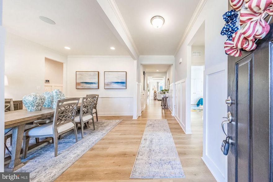 This to-be-built Aster Floorplan offers classic architectural exterior and flexible layout. This popular ranch design offers up to six bedrooms and effortless single-level living, entertaining ease and low maintenance affordability. You will love cooking in this well-appointed kitchen featuring ample, serving space and adjacent light-filled eating area.   The gourmet kitchen features Samsung stainless steel appliances including refrigerator and double wall oven, an over-sized kitchen island with cabinets on both sides.  A spacious great room with an optional fireplace, optional extensions, and optional coffered ceiling. The private owner’s suite offers an optional tray ceiling, oversized walk-in closets, and a luxury bathroom with walk-in shower. A split-bedroom layout offers two additional bedrooms on the other side of the house with a shared bathroom. The main level includes an owner’s choice room ideal as a formal dining room, fourth bedroom, or library. Upstairs, add a loft, fifth bedroom, and full bath. Finish the lower level with a rec room, media, or exercise space, sixth bedroom, and additional bath.  Kitchen appliances include Samsung stainless steel refrigerator, 42” kitchen cabinets, granite countertops, double wall-oven, dishwasher, microwave, and a large kitchen island ideal for entertaining. A covered porch can be added for outdoor living.  This is a “to be built” home.  Other included features: 2-car front-entry garage, stone water table, unfinished basement with 9 ft ceilings and rough-in for future bathroom. Located in the Caesar Rodney School District. Sidewalks and streetlights, public water, public sewer, and natural gas.  Close to shopping, restaurants, and easy access to highways. Pictures are of similar home; different front elevations are available.  Price shown is the base price. Call about our Military appreciation incentive (Active/Retired Military only). 
On-site, unlicensed salespeople represent the seller only.