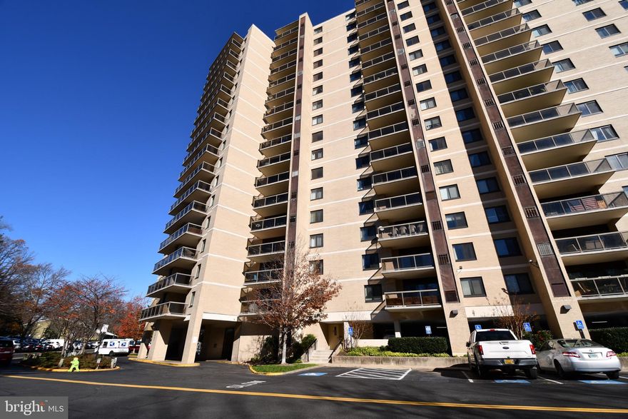 Watergate's "D" Model with ASSIGNED GARAGE PARKING SPOT! This beautiful, 1064 sq foot, 2-bedroom condo includes an assigned garage spot PLUS additional outdoor parking. UTILITIES INCLUDED in rent (except phone/cable/internet). The bright and updated kitchen has granite countertops, cherry cabinets, pantry, ceramic tile floor, and stainless steel kitchen appliances and washer and dryer. Enjoy the large living room with beautiful and gleaming vinyl wood flooring, glass sliding door to your private balcony facing the trees and beautiful sunset. The spacious primary bedroom has a walk-in closet AND another large closet. The second bedroom has a large closet and french doors. Both bathrooms have updated cabinets and granite
countertops. Secured storage unit included in basement of building. The Watergate at Landmark is a gated
community located inside the Beltway on 36 beautifully landscaped acres with tons of amenities such as
fitness center, jogging/walking trail, indoor and outdoor resort-style pool with waterfall and lap lanes, hot tub, diving area and children's area, indoor and outdoor tennis, indoor/outdoor pickleball, racquetball , half basketball courts, dry sauna, volleyball court, putting green, self car wash area, picnic and grilling areas, gazebo, library, billiards and ping pong room, card room, golf room to practice your swing, convenience store, ATM, beauty salon, free shuttle service from the lobby to Metro station, underground tunnel to the amenity-packed Community Center where you can go to the gym, pool, and other amenities without having to go outside and face the elements.  Come see what this amazing community has to offer! Conveniently located near I-95, I-395, I-495, DC, Pentagon, shopping, restaurants, the future new Inova Hospital, and less than 2 miles to the Metro! No smoking.