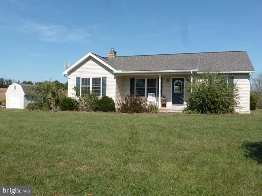 Up top country view for miles. '08 built ranch home offers more than meets the eye. 16x12' barn/shed offers housing & fenced meadow for animals/pets of choice. Open, rolling 1.98 acres provides land for extra pasture. Recent master bath convenience. Brand new carpet in living room, fresh paint in kitchen/dining combo. 28x14' cedar deck ushers to 2nd deck o access 24' above ground pool. Just the ticket for cooling down & hosting picnics. L-shaped finished family room/office in LL. Reasonable taxes.